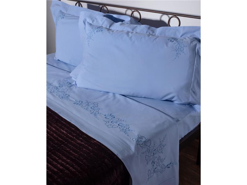 ΧΕΙΡΟΠΟΙΗΤΟ ΑΠΛΙΚΕ ΣΕΝΤΟΝΙ NJ01 ΤΕΣΣΑΡΩΝ ΤΕΜΑΧΙΩΝ (225CM X 270CM) ΣΙΕΛ