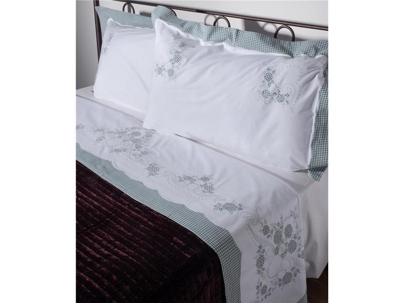 ΧΕΙΡΟΠΟΙΗΤΟ ΣΕΝΤΟΝΙ 644-1 ΤΡΙΩΝ ΤΕΜΑΧΙΩΝ (225CM X 270CM) ΠΡΑΣΙΝΟ