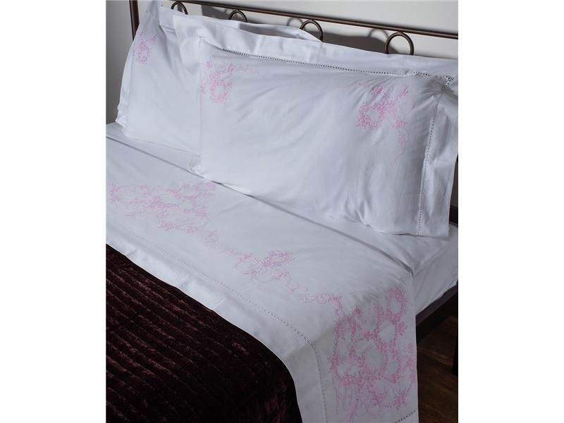 ΧΕΙΡΟΠΟΙΗΤΟ ANEBATO ΣΕΝΤΟΝΙ 2827 ΤΕΣΣΑΡΩΝ ΤΕΜΑΧΙΩΝ (225CM X 270CM) ΛΕΥΚΟ/ΡΟΖ