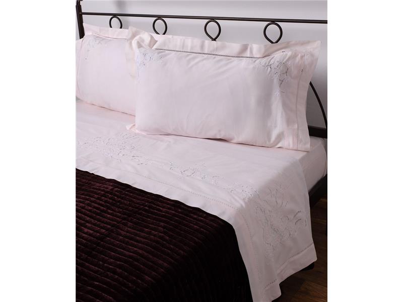 ΧΕΙΡΟΠΟΙΗΤΟ ΚΟΦΤΟ ΣΕΝΤΟΝΙ 800 ΤΕΣΣΑΡΩΝ ΤΕΜΑΧΙΩΝ (225CM X 270CM) ΡΟΖ