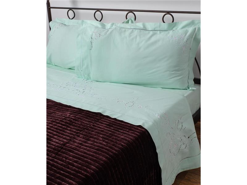 ΧΕΙΡΟΠΟΙΗΤΟ ΚΟΦΤΟ ΣΕΝΤΟΝΙ 800 ΤΕΣΣΑΡΩΝ ΤΕΜΑΧΙΩΝ (225CM X 270CM) ΠΡΑΣΙΝΟ