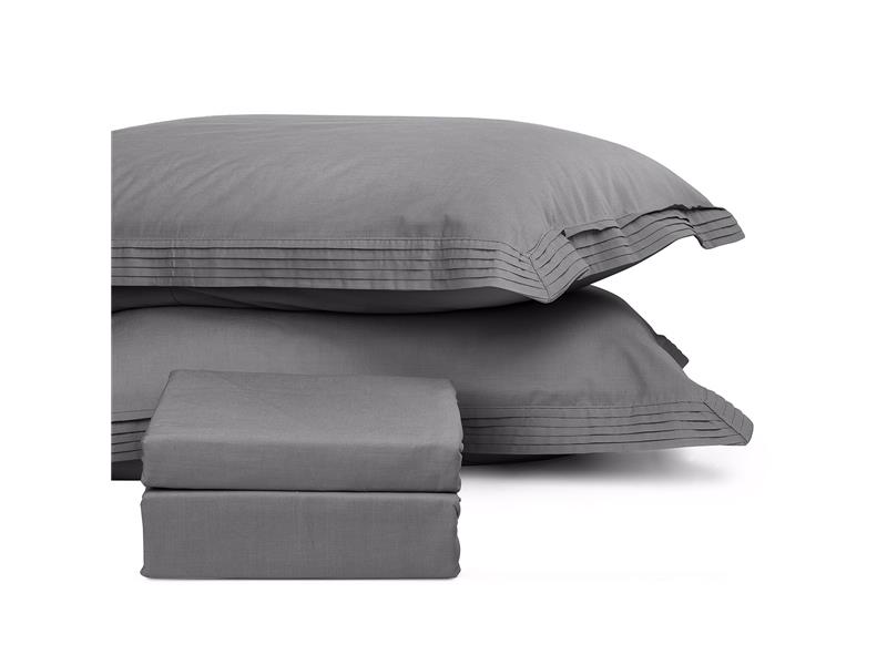 Σετ σεντόνια υπέρδιπλα μονόχρωμα Nonstop Art 1850 230x240 Γκρι  