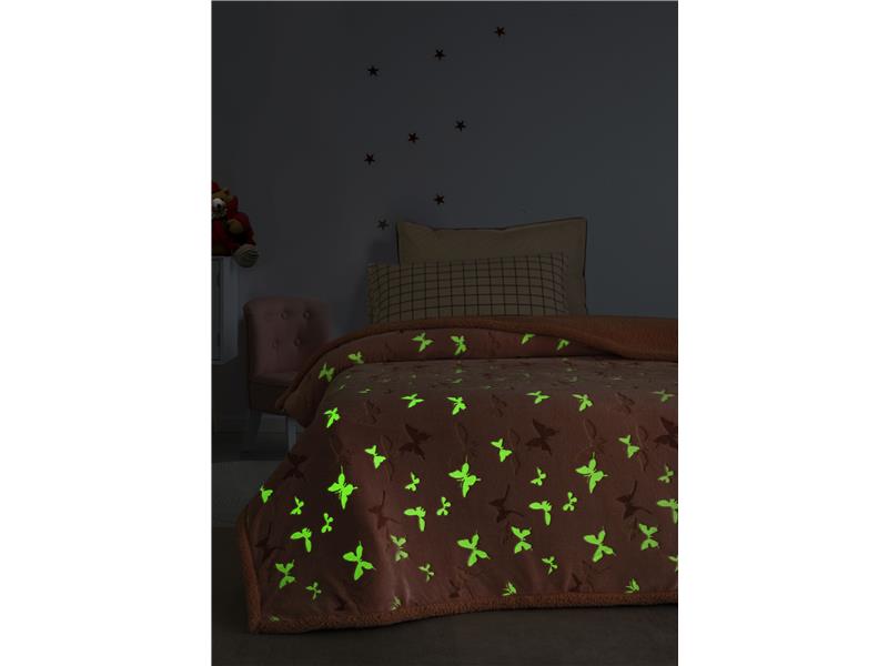 Κουβερτα Ημιδιπλη Luminous Collection 160x220 FARFALLA-2