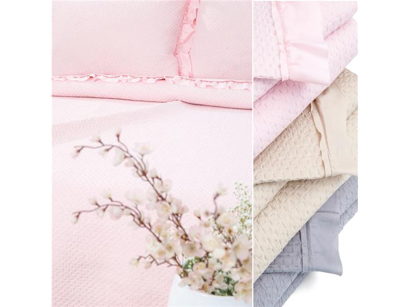 Κουβερλί Μονόχρωμο Σετ Anais Μονό