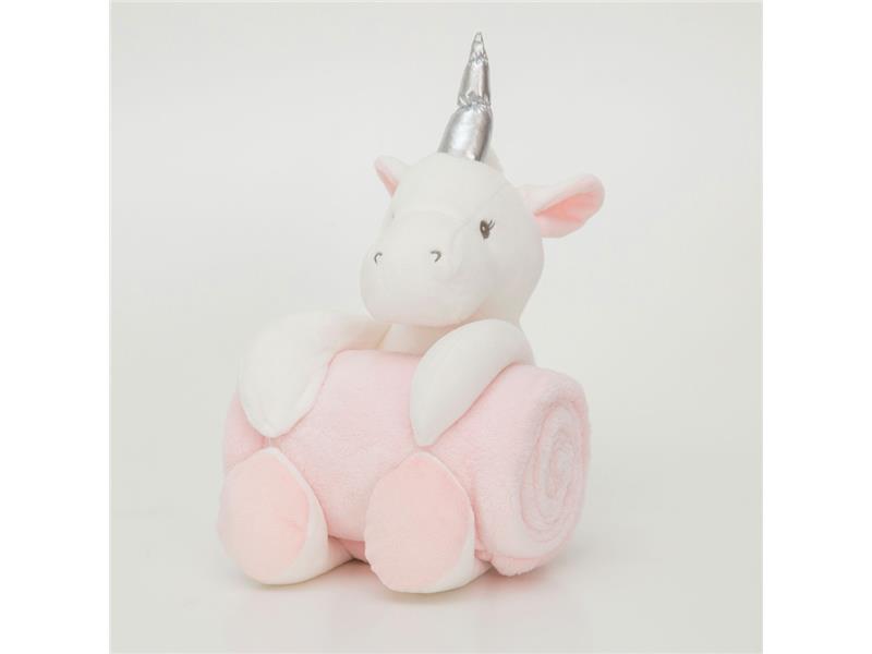 Κουβέρτα Αγκαλιάς Σετ Κουκλάκι Μονόκερος