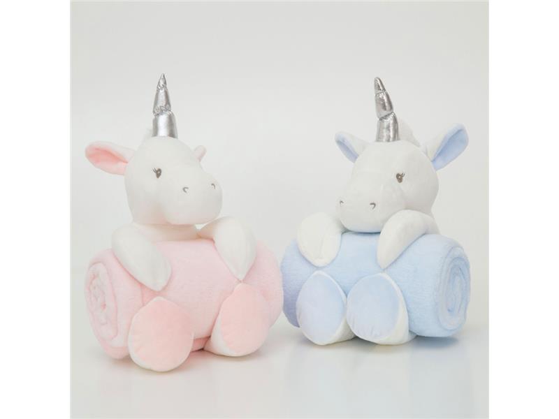 Κουβέρτα Αγκαλιάς Σετ Κουκλάκι Μονόκερος