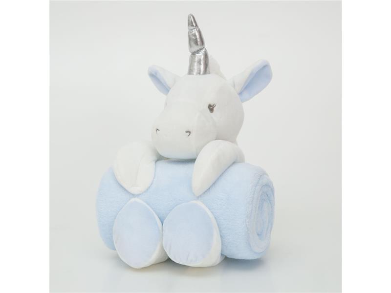 Κουβέρτα Αγκαλιάς Σετ Κουκλάκι Μονόκερος