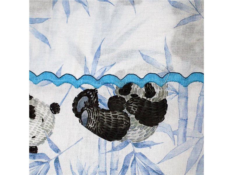 LINO ΣΕΤ ΣΕΝΤΟΝΙΑ PANDA BEAR 601 BLUE 120Χ170