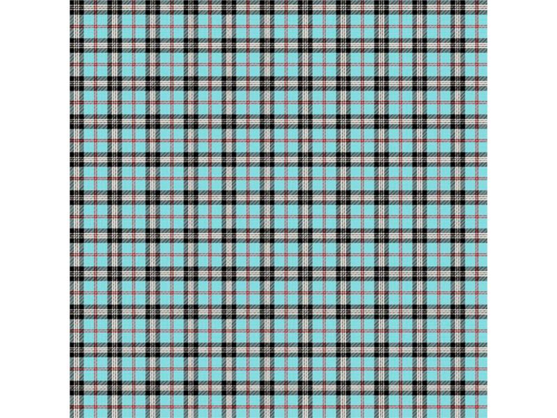 LINO ΜΑΞΙΛΑΡΟΘΗΚΗ TARTAN 601 TURQUOISE 45X45