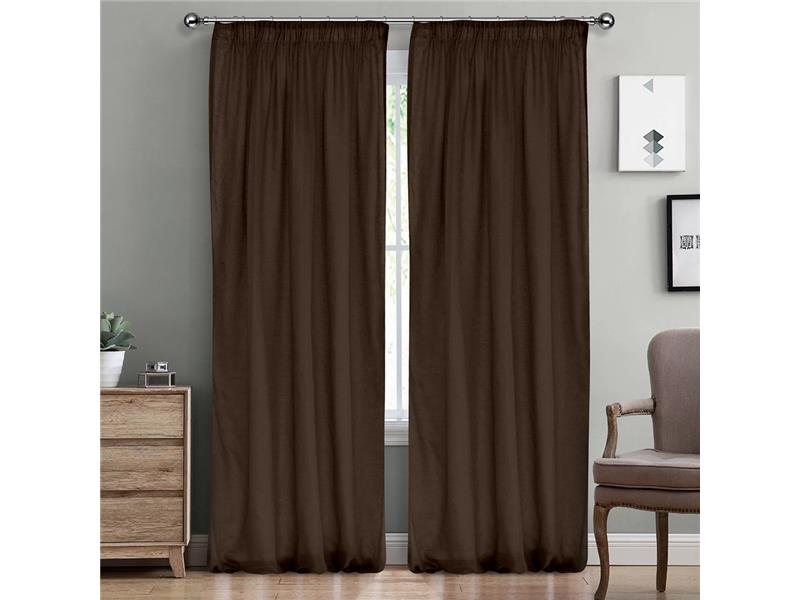 LINO ΚΟΥΡΤΙΝΑ LINE ΜΕ ΤΡΕΣΑ 902 DBROWN 300X295