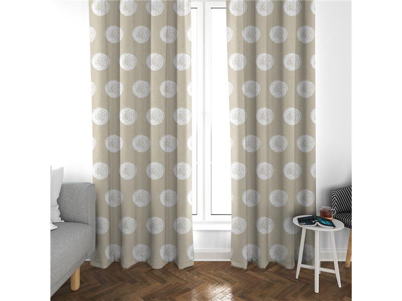 LINO ΚΟΥΡΤΙΝΑ RYAN 090 ΜΕ ΤΡΕΣΑ WHITE 135X270