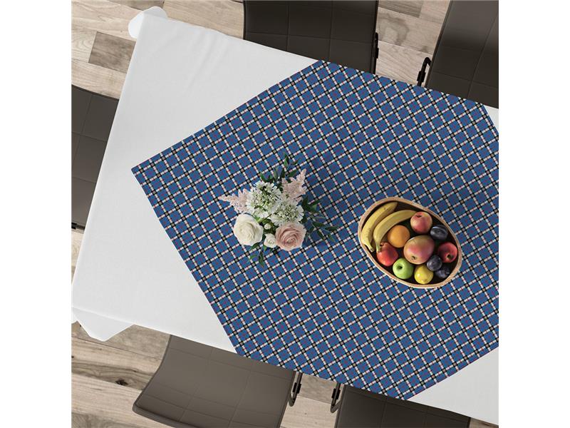 LINO ΚΑΡΕ TARTAN 602 BLUE 90Χ90