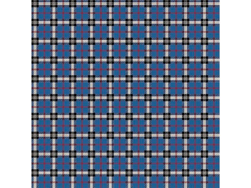 LINO ΚΑΡΕ TARTAN 602 BLUE 90Χ90