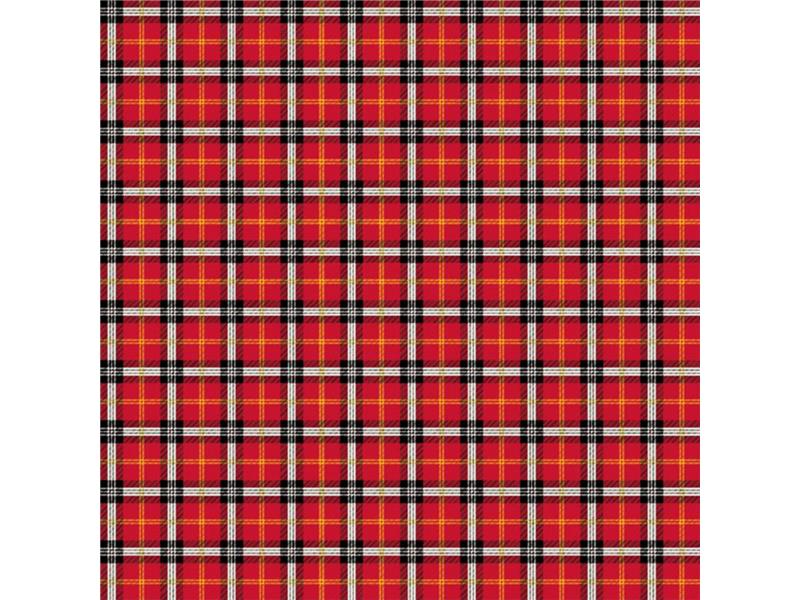 LINO ΤΡΑΒΕΡΣΑ TARTAN 401 RED 45X145