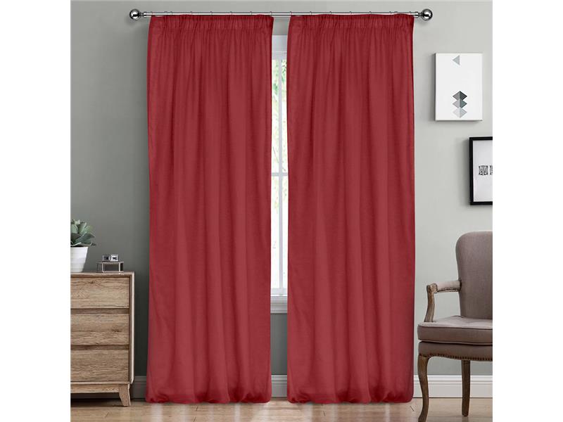 LINO ΚΟΥΡΤΙΝΑ LINE ΜΕ ΤΡΕΣΑ 401 RED 145X295