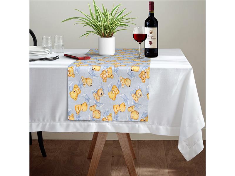 LINO ΤΡΑΒΕΡΣΑ SAILOR BEAR 601 BLUE 45X145