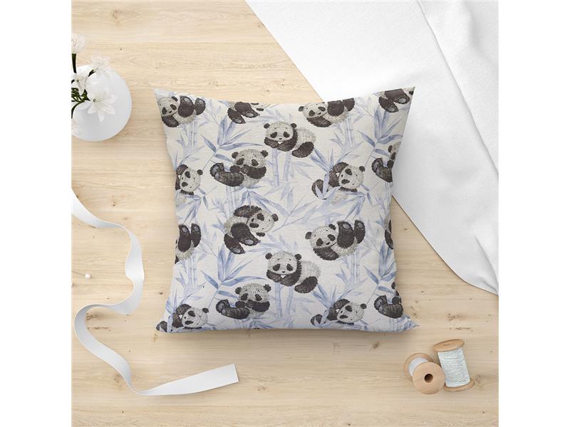 LINO ΜΑΞΙΛΑΡΟΘΗΚΗ PANDA BEAR 601 BLUE 45X45