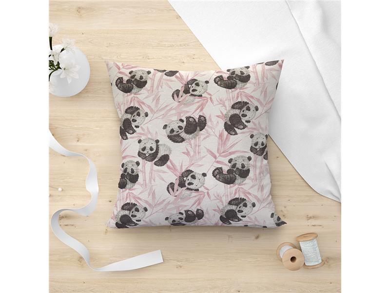 LINO ΜΑΞΙΛΑΡΟΘΗΚΗ PANDA BEAR 301 PINK 45X45
