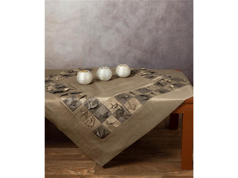 καρέ (85cm X 85cm) 3918 λαδί δίχρωμο