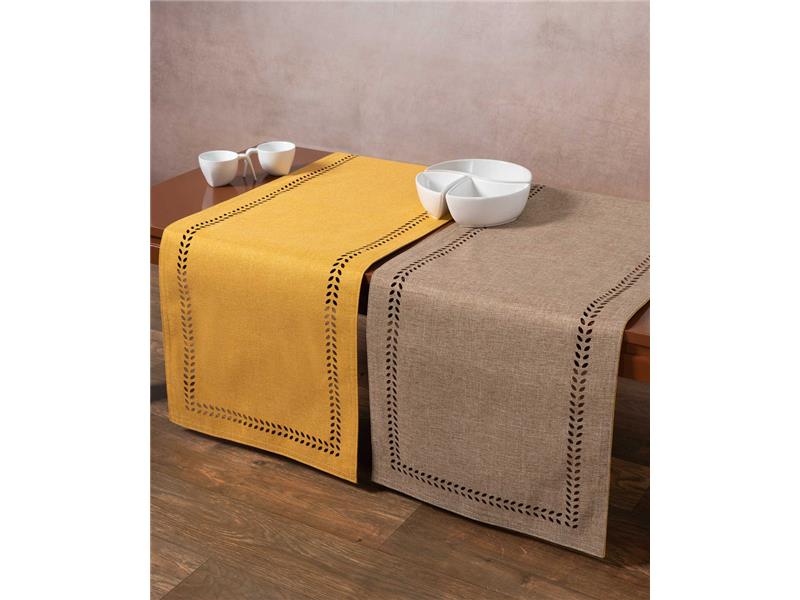 τραβέρσα (45cm x 170cm) bg18 κίτρινη/άμμου