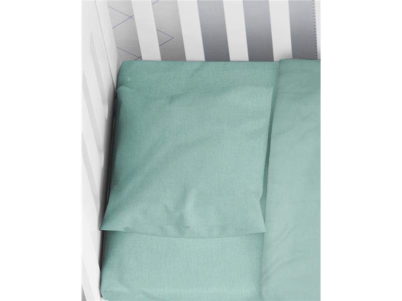 ΜΑΞΙΛΑΡΟΘΗΚΗ ΒΡΕΦ Cotton 100% 35Χ45 Solid 497 Aqua