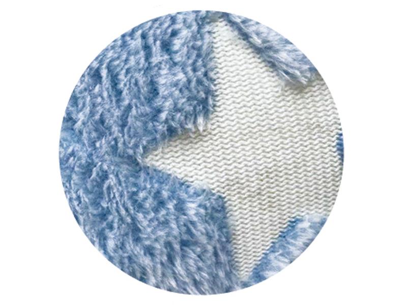 Κουβέρτα Fleece Φωσφοριζέ Borea Starlight Σιέλ 150x220