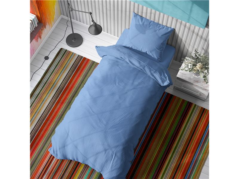ΣΕΝΤΟΝΙΑ ΣΕΤ 2 τεμ  Cotton 100% 160Χ240 Solid 498 Sky blue