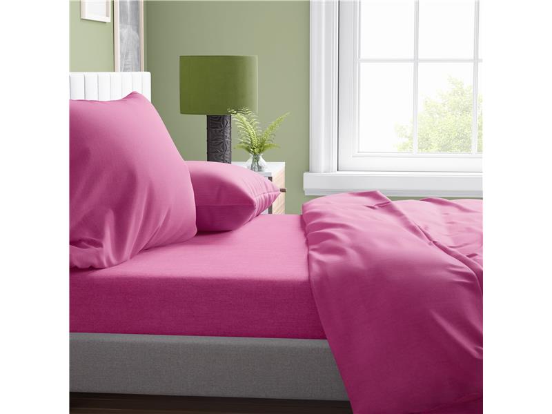 ΣΕΝΤΟΝΙΑ ΣΕΤ 4 τεμ  Cotton 100% 220Χ240 Solid 499 Fuchsia