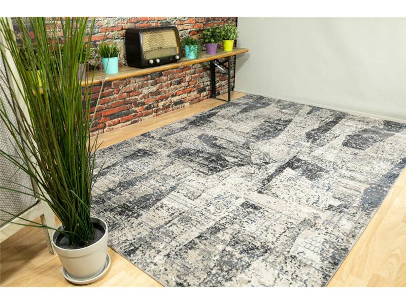 Χαλί Ανάγλυφο ezzo Elegant 9673CD Grey Blue