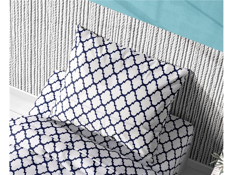 ΜΑΞΙΛΑΡΟΘΗΚΗ ΕΜΠΡΙΜΕ  Cotton 100% 50Χ70 Windows 176  White-Dark blue