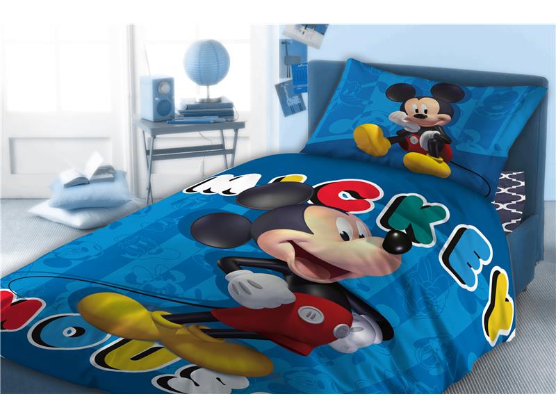 ΣΕΝΤΟΝΙΑ ΣΕΤ 3 τεμ ΠΑΙΔ Cotton 100% 160Χ240 MICKEY 863 Digital Print
