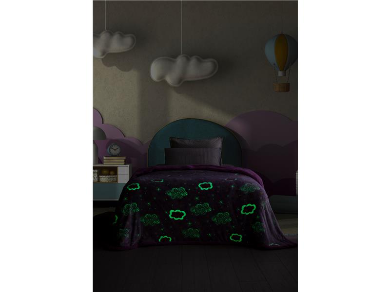 Κουβερτα Ημιδιπλη Luminous Collection 160x220 DOODLE Palamaiki 