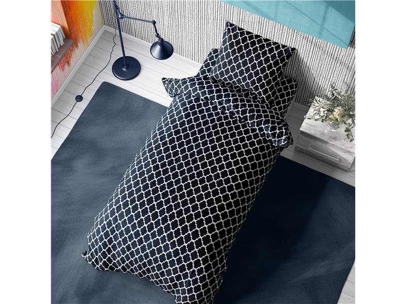 ΣΕΝΤΟΝΙΑ ΕΜΠΡΙΜΕ ΣΕΤ 3 τεμ  Cotton 100% 160Χ240 Windows 175  Dark blue-White