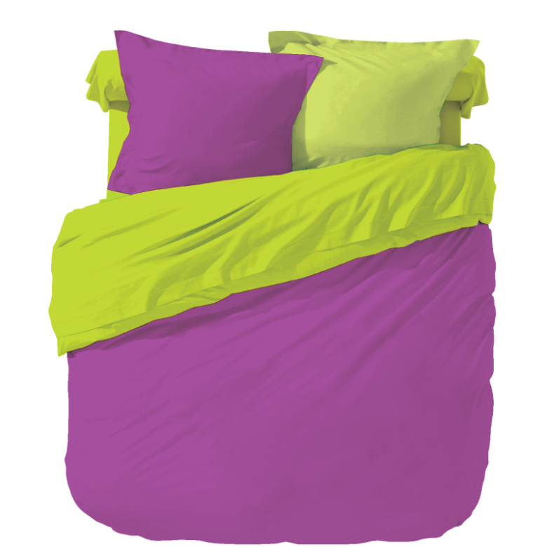 Μονόχρωμο Κουβερλί Ysatis Λαχανί-Μωβ