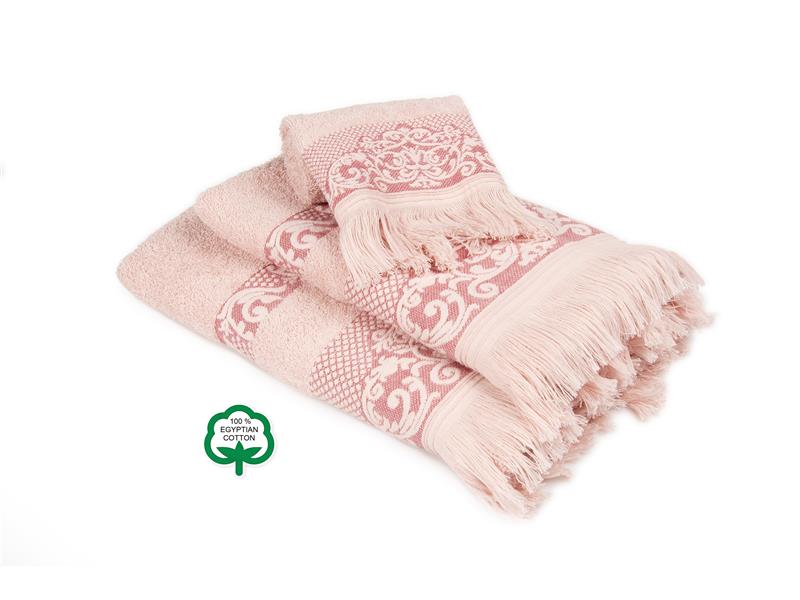 ΠΕΤΣΕΤΑ ΣΕΤ 3 τεμ ΕΝΗΛ Cotton 100% 30X50,50X90,70X140 Ίσιδα 02 ΡΟΖ