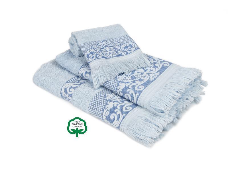 ΠΕΤΣΕΤΑ ΣΕΤ 3 τεμ ΕΝΗΛ Cotton 100% 30X50,50X90,70X140 Ίσιδα 03 ΣΙΕΛ