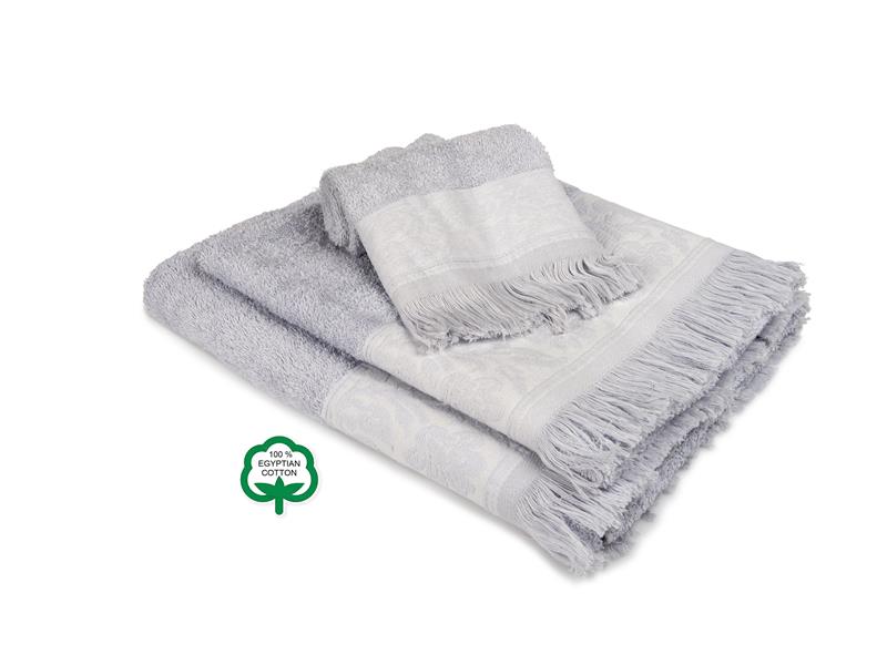 ΠΕΤΣΕΤΑ ΣΕΤ 3 τεμ ΕΝΗΛ Cotton 100% 30X50,50X90,70X140 Νέμεσις 14 ΓΚΡΙ