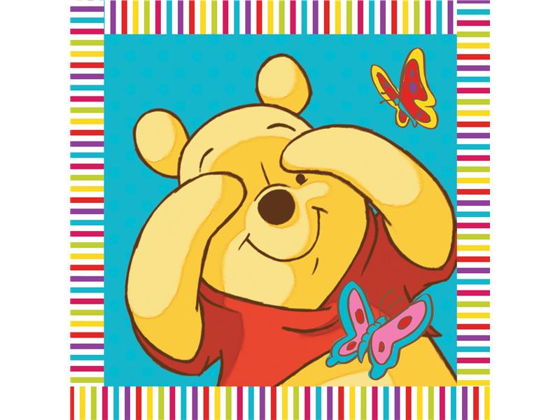 ΛΑΒΕΤΕΣ DISNEY ΠΑΙΔ Cotton 100% 30Χ30 WINNIE 01 Digital Print