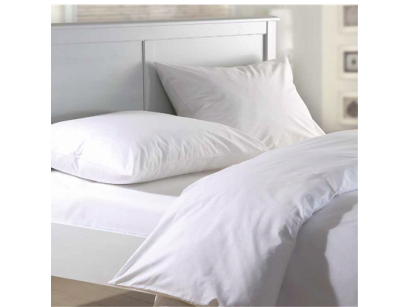 Σετ Σεντόνια Μονά (180X250) Mcdecor Μονόχρωμο Λευκό