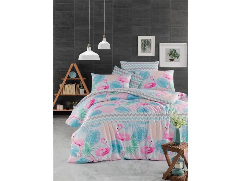 Σετ Σεντόνια Υπέρδιπλα (240X270) Mcdecor Flamingo