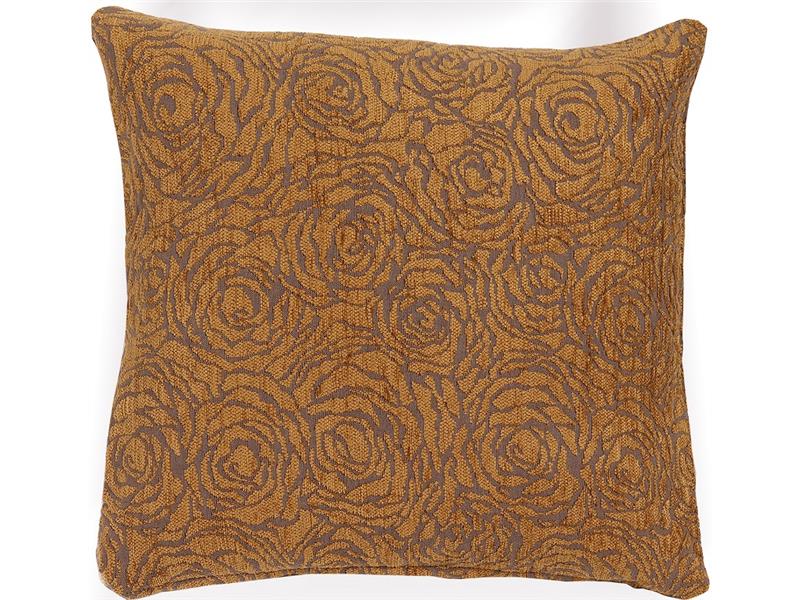 Διακοσμητική Μαξιλαροθήκη (045X045) Mcdecor Flower Πορτοκαλί