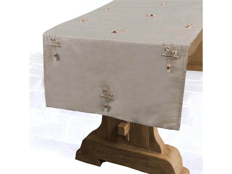 Τραβέρσα Μετάξι (40X200) Woods Beige