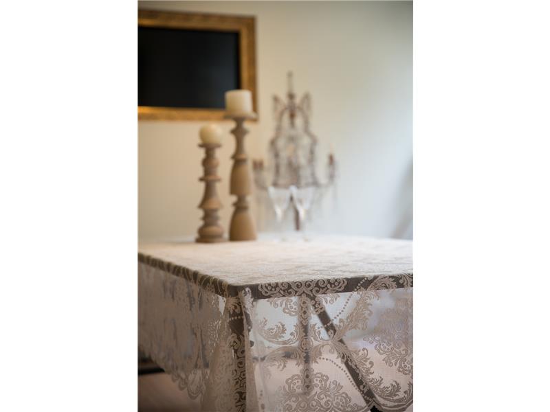 Τραπεζοκαρέ Δαντέλα (140X140) Beige 4826 Mc Linen