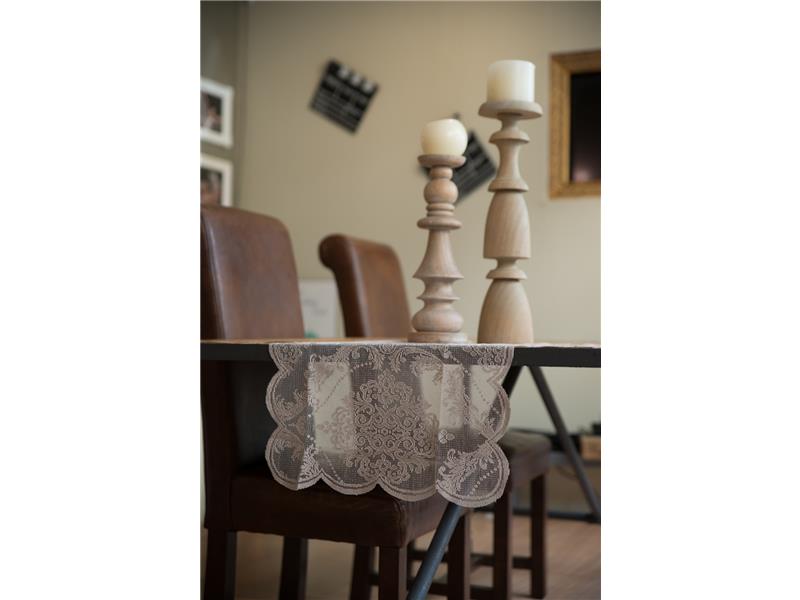 Σεμέν Δαντέλα (45X110) Grey 4826 Mc Linen