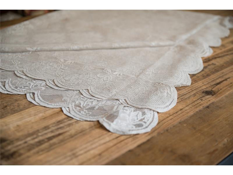 Σεμέν Δαντέλα (40X40) Light Grey 4849 Mc Linen