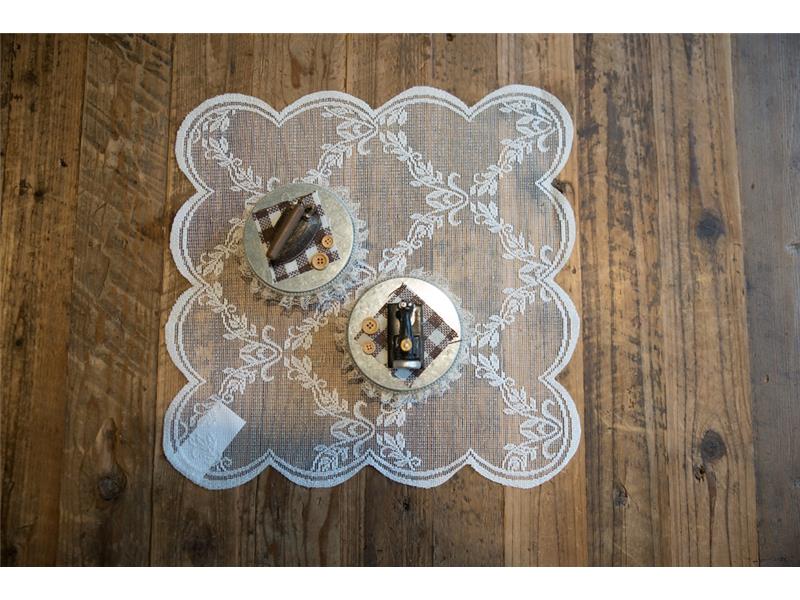 Σεμέν Δαντέλα (40X40) Ecru 4849 Mc Linen