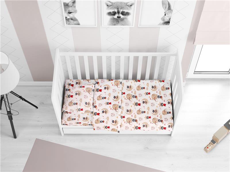 ΣΕΝΤΟΝΙΑ ΕΜΠΡΙΜΕ ΣΕΤ 3 τεμ ΒΡΕΦ Cotton 100% 120Χ160 Reach the stars 190 Beige