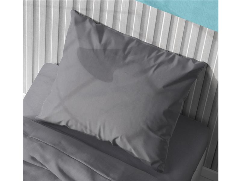 ΜΑΞΙΛΑΡΟΘΗΚΗ ΕΝΗΛ Cotton 100% 50Χ70 Solid 495 Dark grey