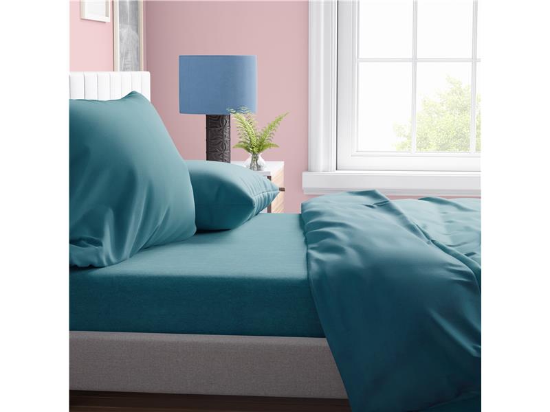 ΠΑΠΛΩΜΑΤΟΘΗΚΗ ΕΝΗΛ Cotton 100% 220Χ240 Solid 494 Petrol