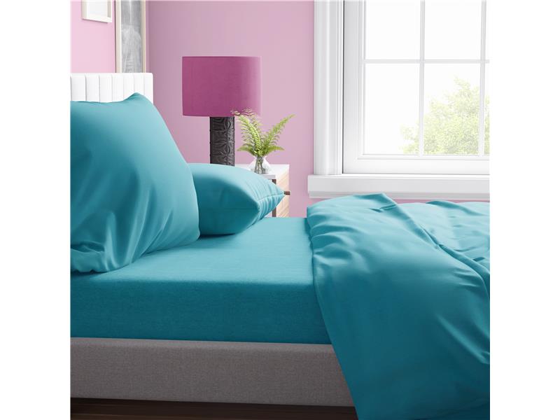 ΣΕΝΤΟΝΙΑ ΣΕΤ 4 τεμ ΕΝΗΛ Cotton 100% 240Χ270 Solid 493 Turquoise